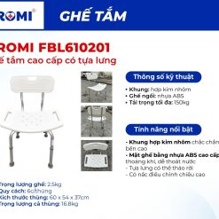 FBL610201 - Ghế Tắm Cao Cấp - Ảnh 2