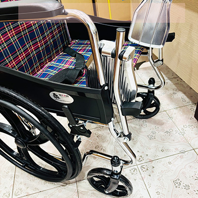 Xe lăn Lucass X96 bánh đúc, rộng ngang cho người to béo - Ảnh 10