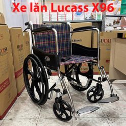 Xe lăn Lucass X96 bánh đúc, rộng ngang cho người to béo - Ảnh 7