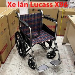 Xe lăn Lucass X96 bánh đúc, rộng ngang cho người to béo - Ảnh 8