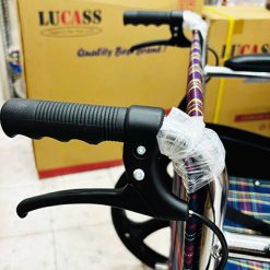 Xe lăn Lucass X96 bánh đúc, rộng ngang cho người to béo - Ảnh 2